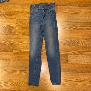 american eagle high rise jeggings